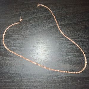 Rose gold rope chain